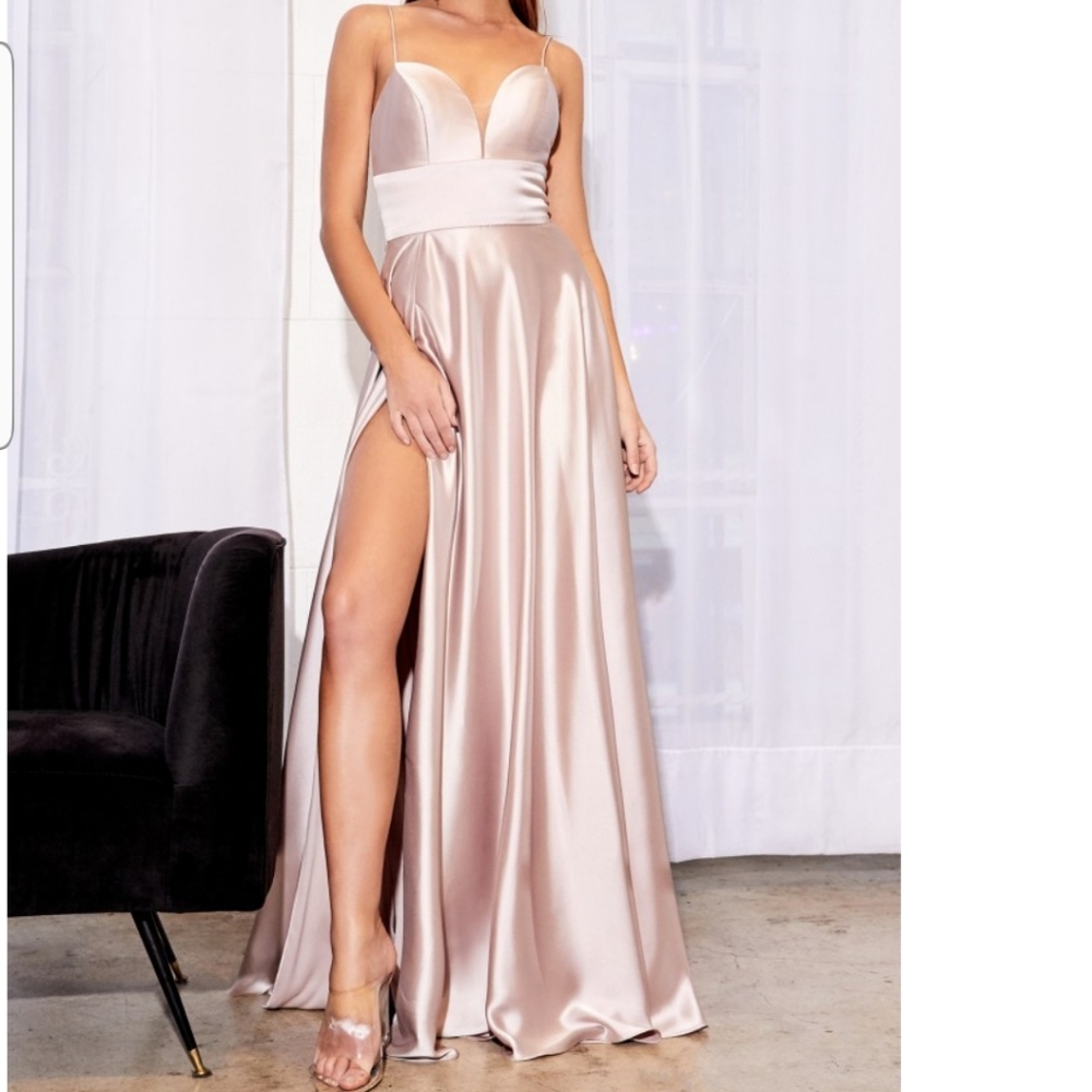 Prom dresses bridesmaids formal party satin - Picture 13 of 15